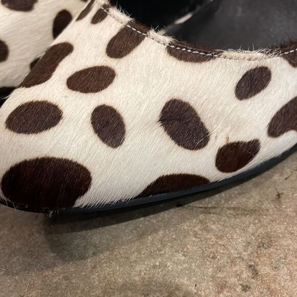 Kelsi Dagger Adore Leather Cowhide Sculpted Wedge Heel Pumps Shoes Womens 7.5M - Picture 12 of 12